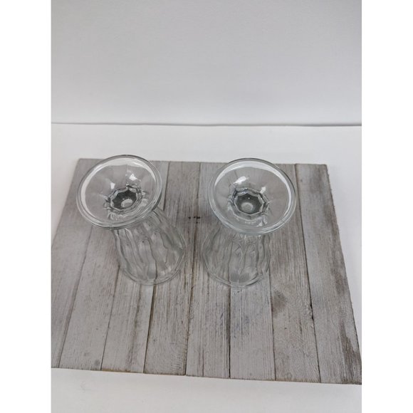 Anchor Hocking Set of 2 Glass Clear Fountainware Sundae Soda Footed Tumbler - Picture 3 of 4